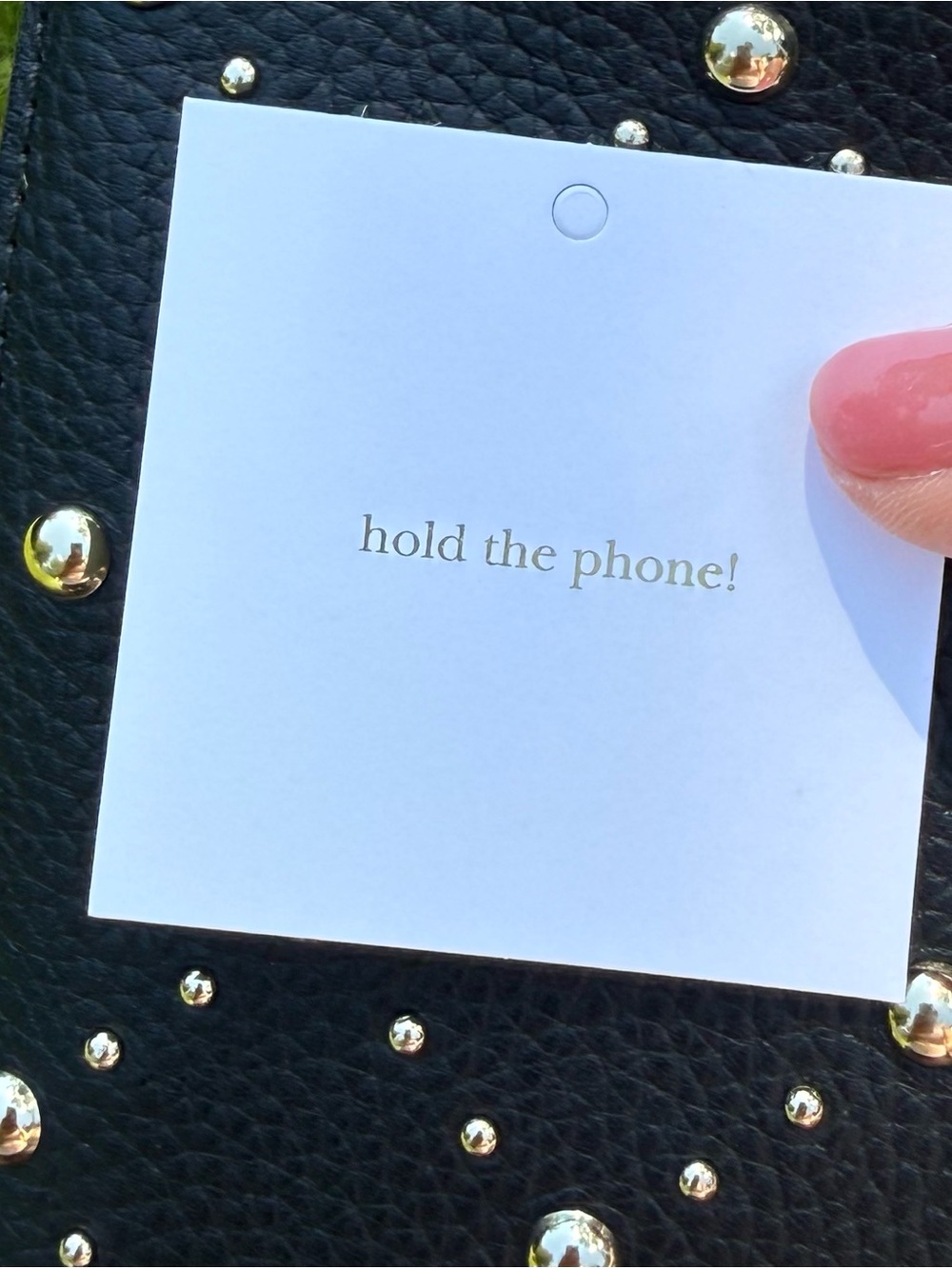 Kate Spade Halo Studded Wristlet Black Bangle Phone Case - Picture 3 of 10